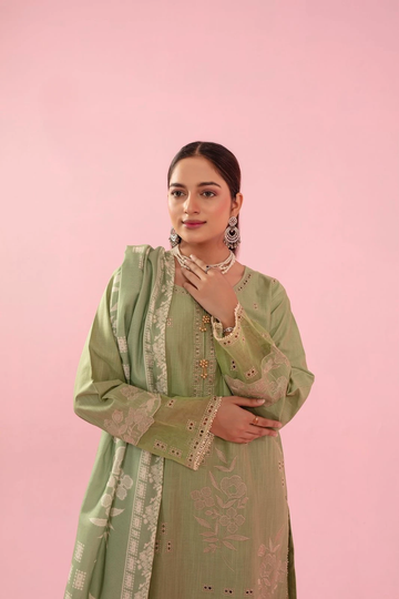 PR01 Khaddar Stitched Embroidered 3-Piece Suit  By Rangzaib