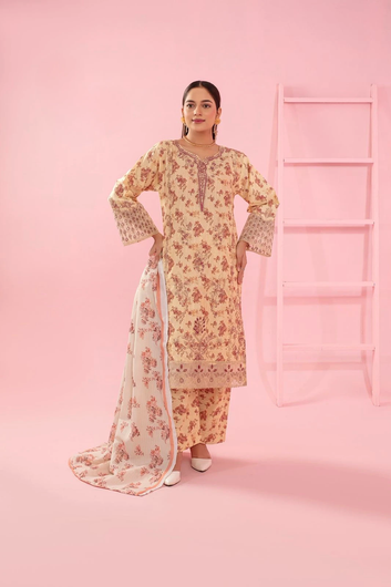 PR05 Khaddar Stitched Embroidered 3-Piece Suit By Rangzaib