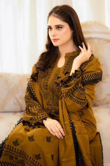 DHANAK 3PC EMBROIDERED DRESS RB-01